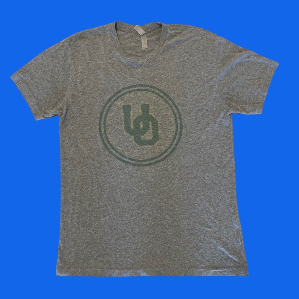 University of Oregon faded muscle tee